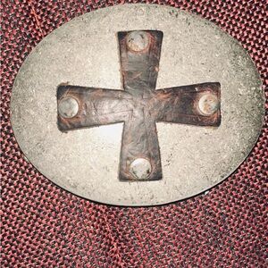 Stainless Steel Leather Cross Buckle